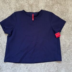 NWT Navy Spanx Ponte Top